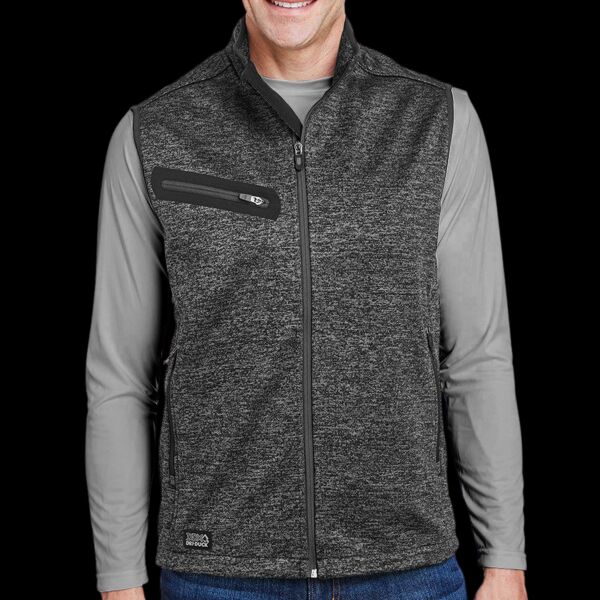 Compass Bonded Mélange Sweater Fleece Vest Thumbnail
