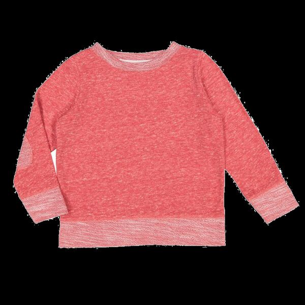 Toddler Harborside Melange French Terry Crewneck with Elbow Patches Thumbnail
