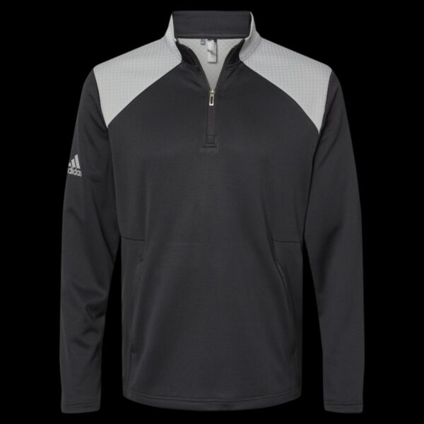 Textured Mixed Media Quarter-Zip Pullover Thumbnail