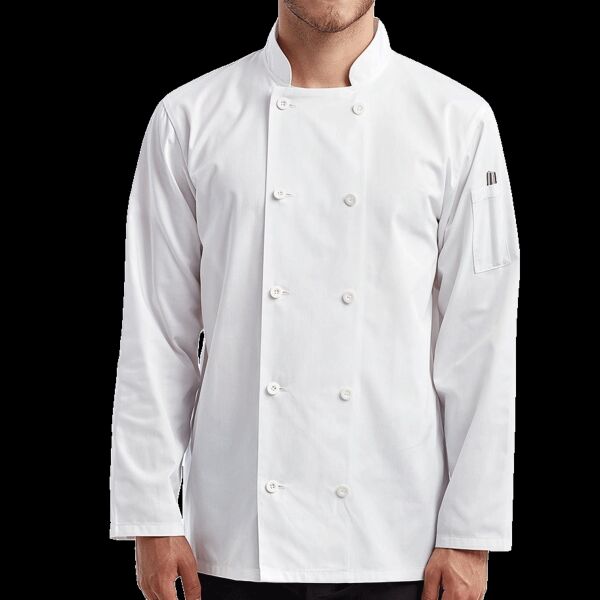 Unisex Long-Sleeve Recycled Chef's Coat Thumbnail