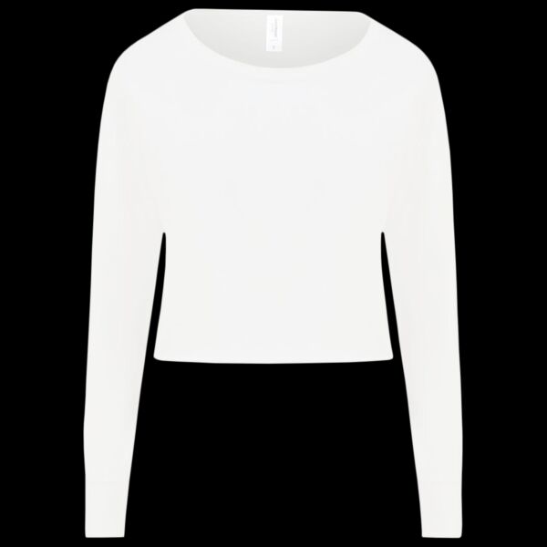 Ladies' Cropped Pullover Sweatshirt Thumbnail