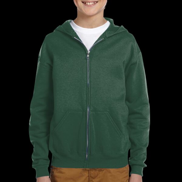 Youth NuBlend® Fleece Full-Zip Hooded Sweatshirt Thumbnail