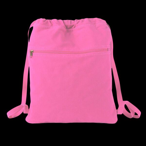 Cotton Canvas Drawstring Backpack Thumbnail