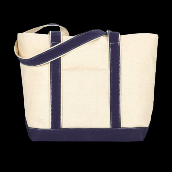 Windward Large Cotton Canvas Classic Resort Tote Thumbnail
