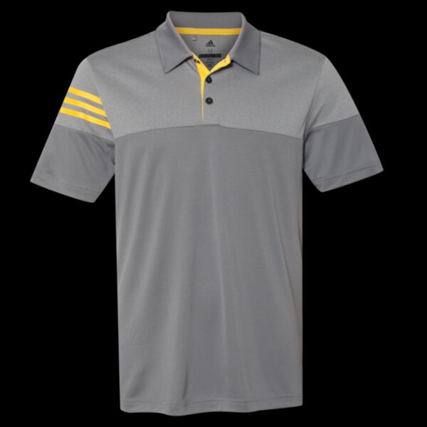 Heathered 3-Stripes Colorblocked Polo Thumbnail
