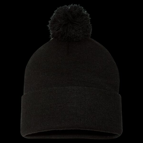 12" Pom-Pom Cuffed Beanie Thumbnail