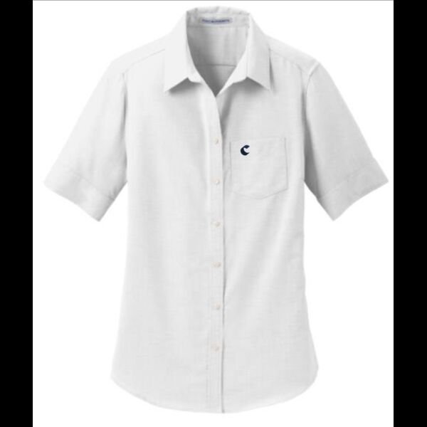 Ladies Short Sleeve SuperPro™ Oxford Shirt Thumbnail
