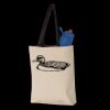 11L Canvas Tote with Contrast-Color Handles Thumbnail